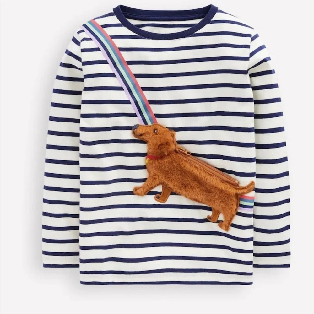 ISO Mini Boden Blue Novelty Bag t shirt Puppy dog